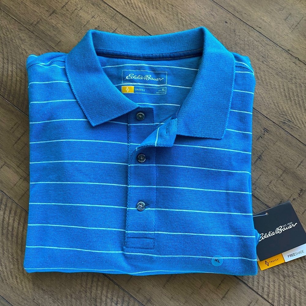 NWT Eddie Bauer Travex short sleeve polo shirt